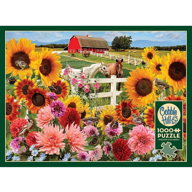 Cobble Hill 1000 Piece Jigsaw Puzzle, Sunflower Farm