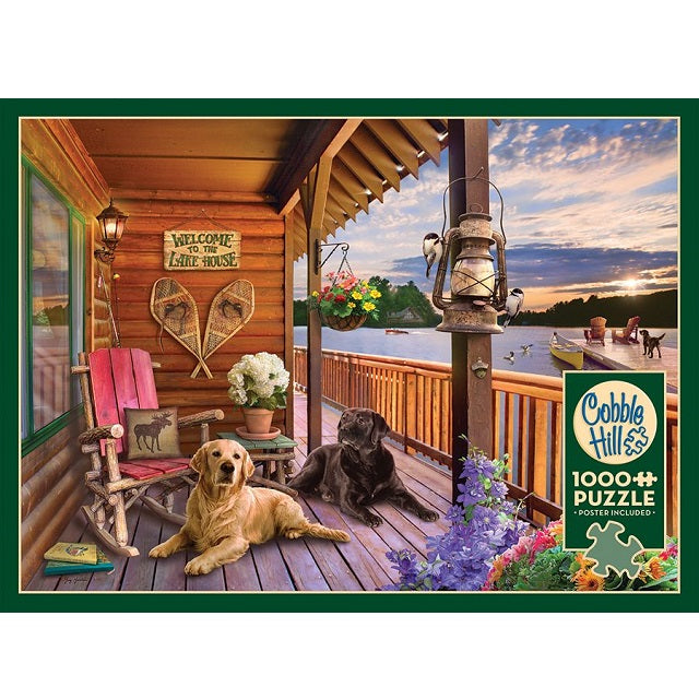 Cobble Hill 1000 Piece Jigsaw Puzzle, Welcome to the Lake House