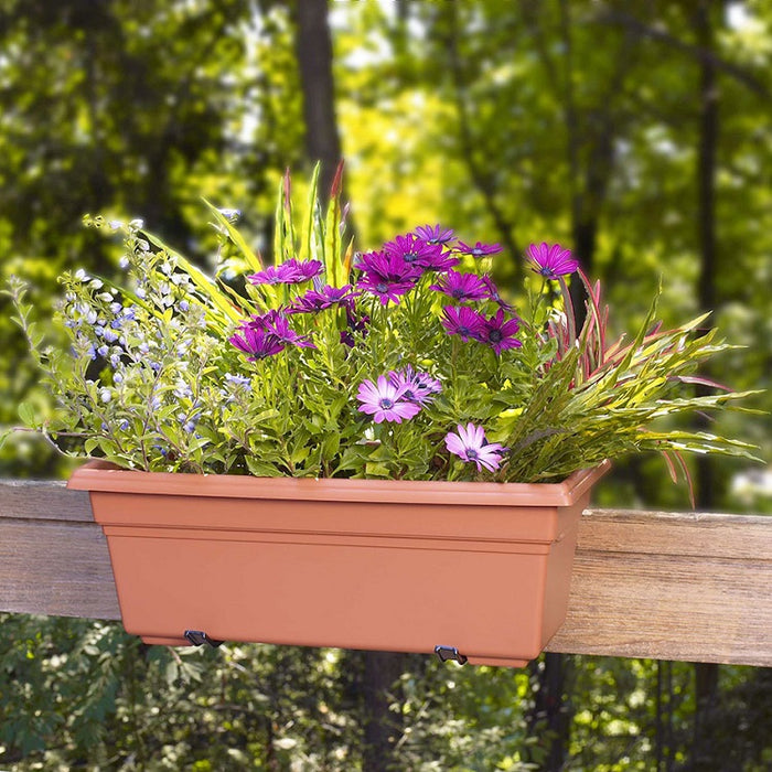18 in plastic planter Novelty Countryside 18" Plastic Flower Box Planter, Assorted Colors — Ellington Agway