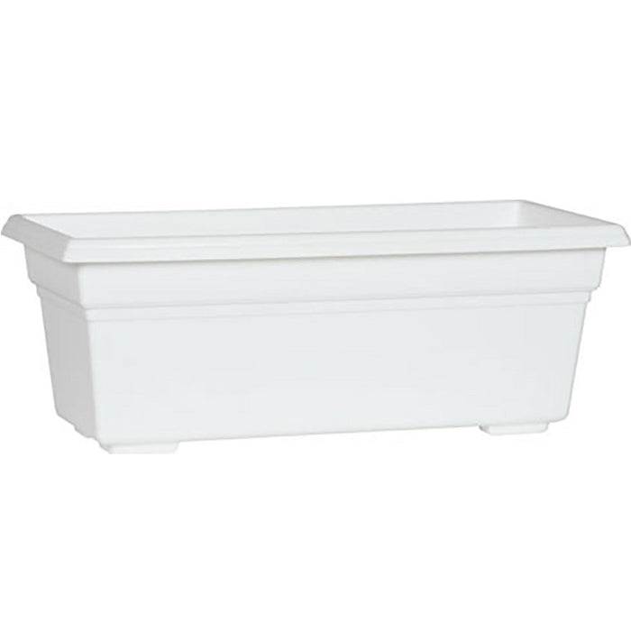 18 plastic planter Countryside Flower Box Planter, 18 Inch, White