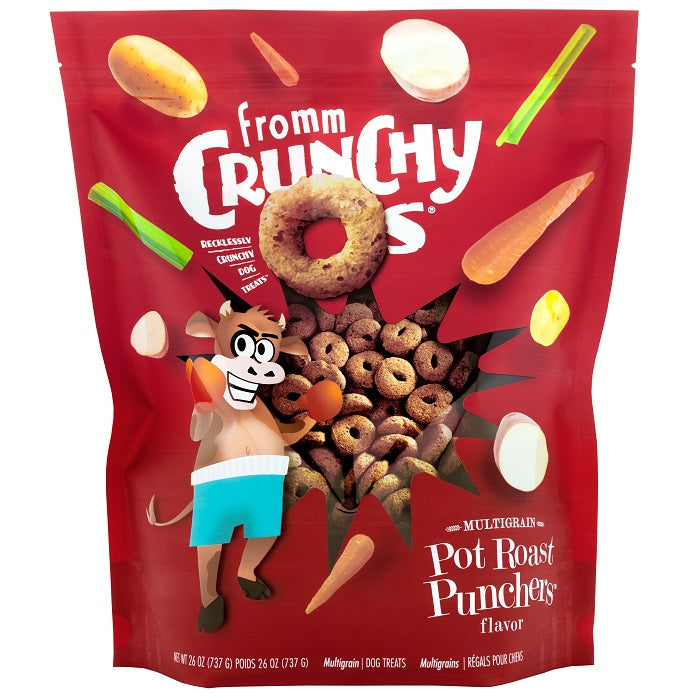 Fromm Crunchy Os Multigrain Pot Roast Punchers Flavor Dog Treats
