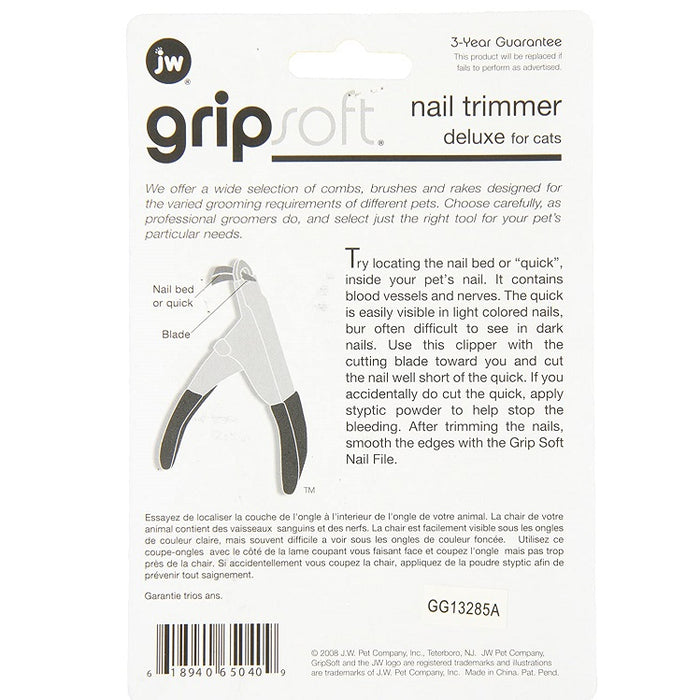 JW Gripsoft Deluxe Nail Trimmer For Cats