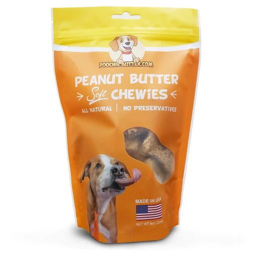 Poochie Butter All Natural Peanut Butter Soft Chewies 8oz.