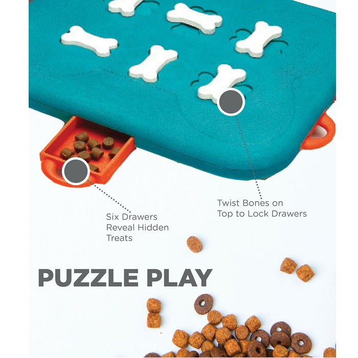 Nina Ottosson Casino Interactive Dog Treat Puzzle Toy, Level 3