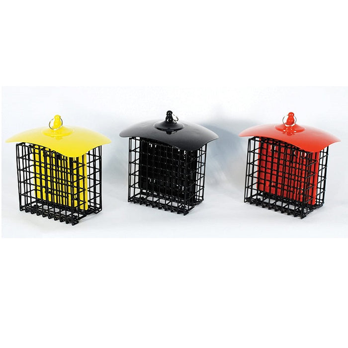 Double Suet Feeder with Weather Shield, Assorted Colors