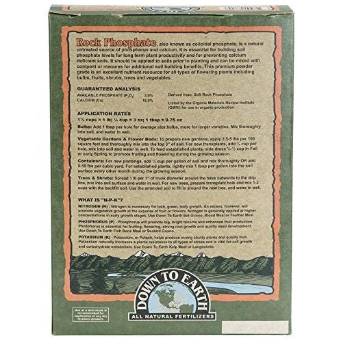 Down To Earth Rock Phosphate, 5 lb.