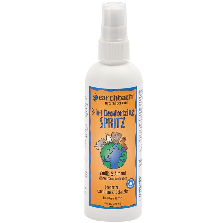 Earthbath® 3-in-1 Deodorizing Vanilla & Almond Spritz for Dogs- 8 oz.