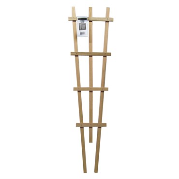 Wood Flared Espalier-Style Trellis 48 in. Natural FLE048