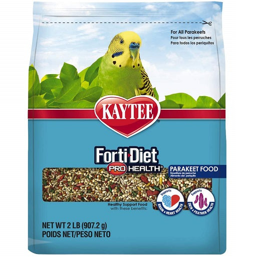 Kaytee Forti-Diet Pro Health Parakeet Food, 2 Lb.