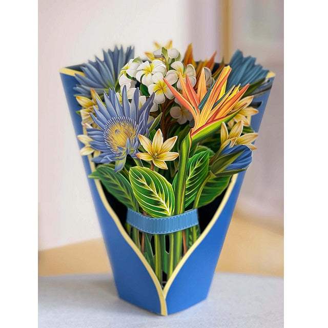 FreshCut Paper Set of 3 Flower Pop-Up Bouquet Greeting Cards