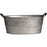 Galvanized Oval Planter Tub with Handles