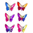 Crystal Expressions 5.25-Inch Colorful Butterfly Ornament, Assorted Colors