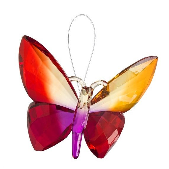 Crystal Expressions 5.25-Inch Colorful Butterfly Ornament, Assorted Colors