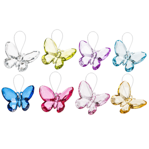 Crystal Expressions 3-Inch Butterfly Ornament, Assorted Solid Colors