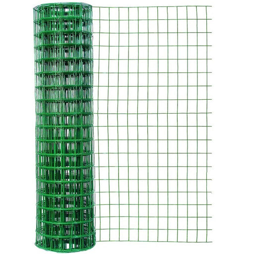 48 in. x 50 ft. Green Vinyl Coated Welded Wire with 3 in. x 2 in. mesh