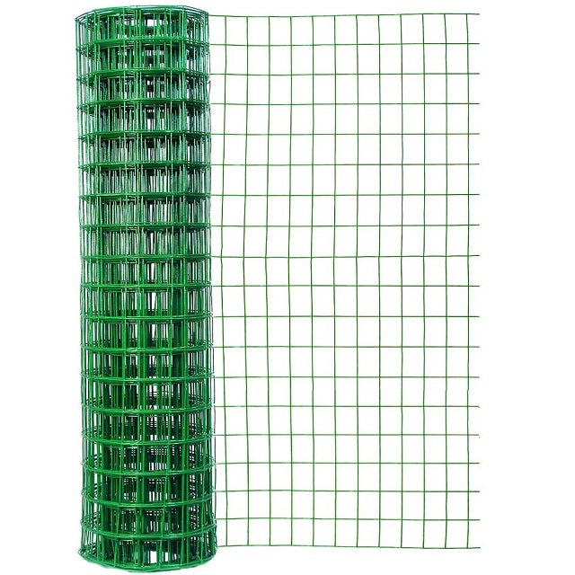 48 in. x 50 ft. Green Vinyl Coated Welded Wire with 3 in. x 2 in. mesh