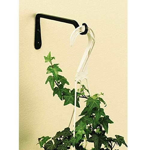 Green Thumb 6" Straight Wall-Mount Black Wrought Iron Hook 89406GT