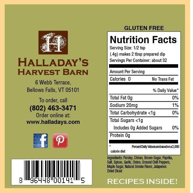 Halladay's Maple Bacon Dip & Cooking Blend
