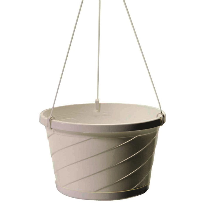 white plastic hanging planter Hanging Basket Planter, White Plastic