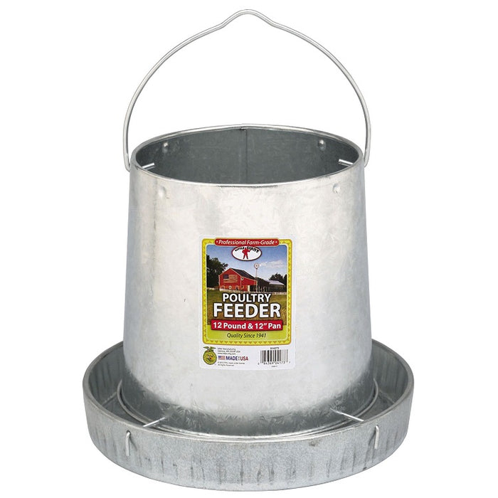 Galvanized Hanging Poultry Feeder, 12 lb.