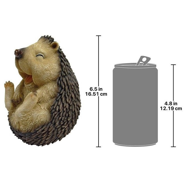 Roly-Poly Laughing Hedgehog Statue