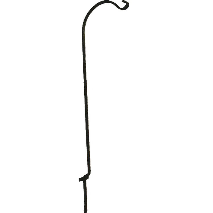 deck rail plant hanger hook The Hookery 36" Black Wrought Iron Fence & Deck Rail Hook FD-36 — Ellington Agway