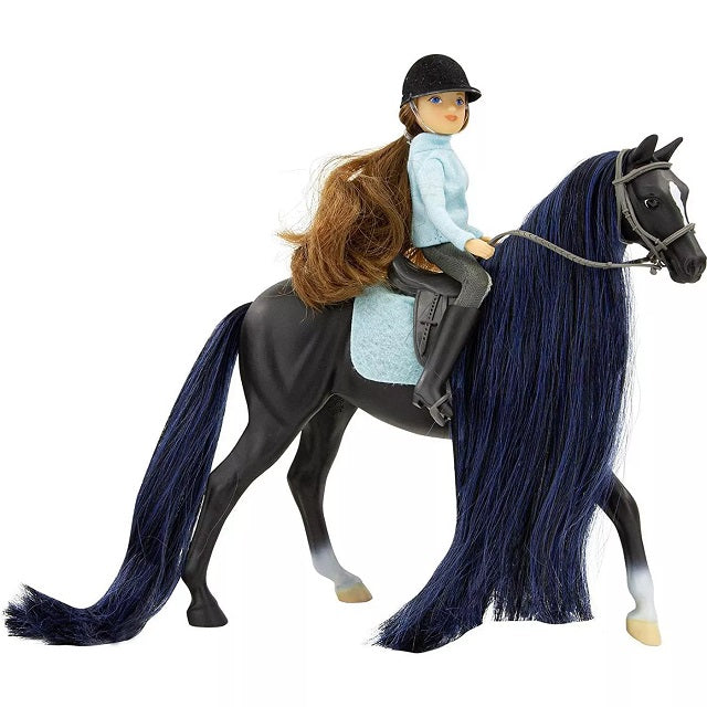 Breyer Freedom Series Thoroughbred & English Rider Set, Jet