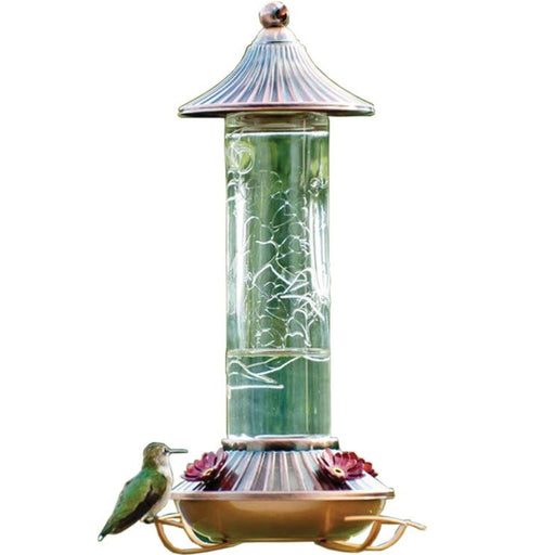 Audubon Embossed Glass Hummingbird Feeder 24102