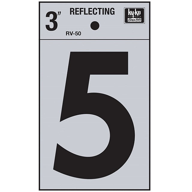 3 in. Vinyl Reflective Number 5 — Ellington Agway