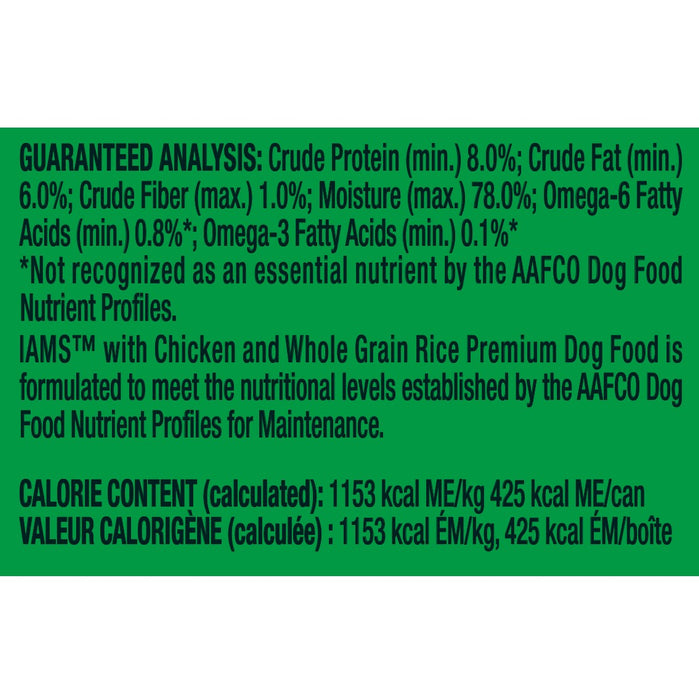 Iams ProActive Health Pâté with Chicken and Whole Grain Rice Adult Canned Dog Food