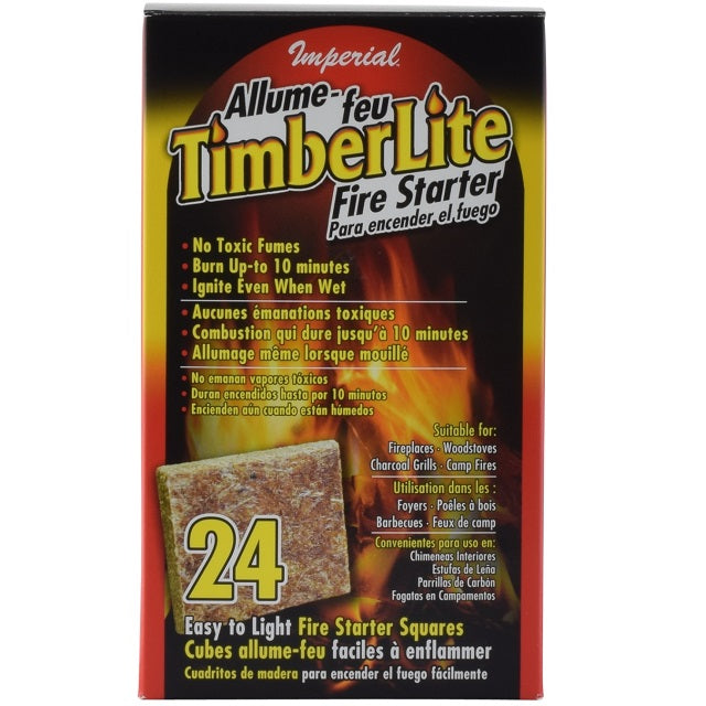 Imperial Timberlite Fire Starter Squares 24 Ct