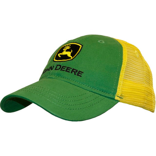 Kid's John Deere Green & Yellow Mesh Back Trucker Hat