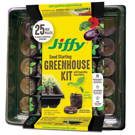 Jiffy Professional Seed Starting Greenhouse- 25 Peat Pellets