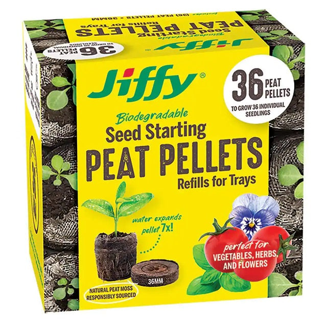Jiffy Peat Pellet Refills, 36-Count, 36mm