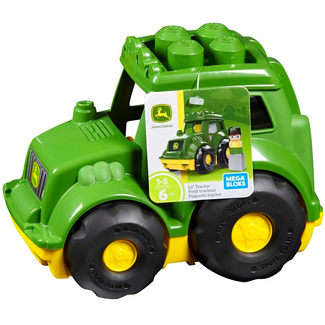 Mega Bloks John Deere Lil' Tractor Building Set With 5 Big Building Blocks