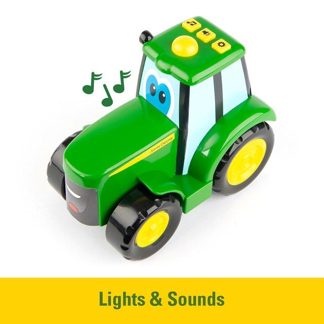 John Deere Lights & Sounds Corey Combine or Johnny Tractor Toy, Assorted