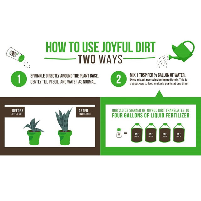 Joyful Dirt Organic All Purpose Superfood & Fertilizer (Makes 4 Gallons)