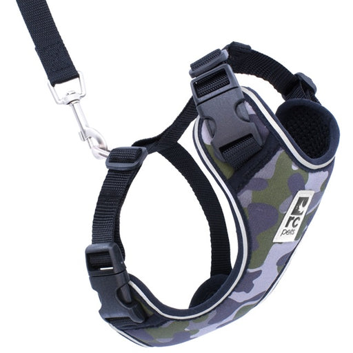 Adventure Kitty Harness with Matching Leash- Camo
