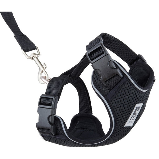 Adventure Kitty Harness with Matching Leash- Black