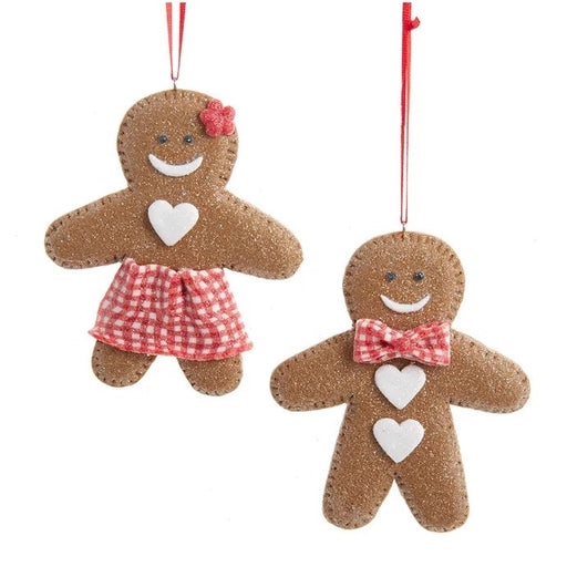 Gingerbread Man or Woman Ornament, Assorted