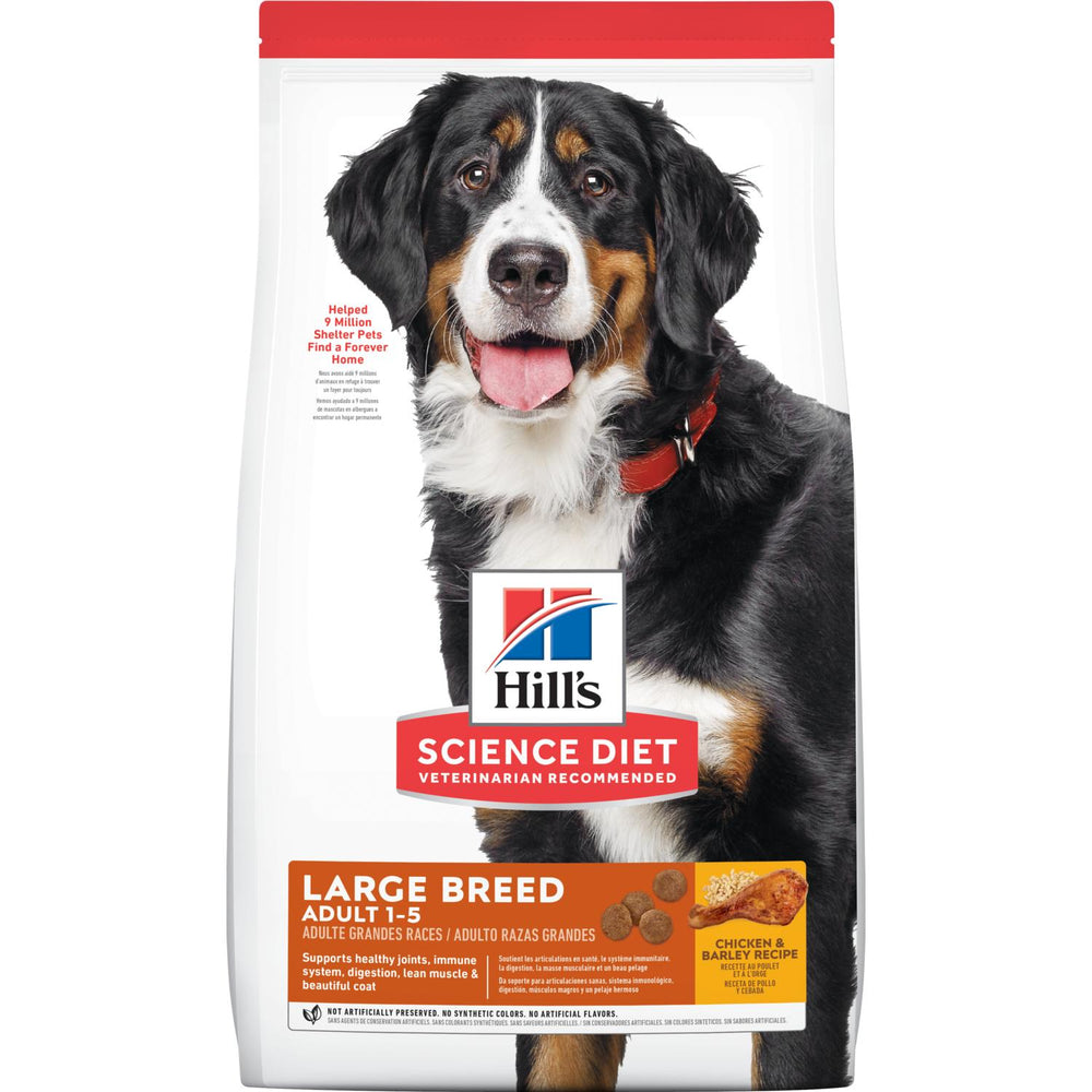 Hill's Science Diet Adult 1-5 Large Breed Chicken & Barley Recipe Dry Dog Food 35-Lbs.