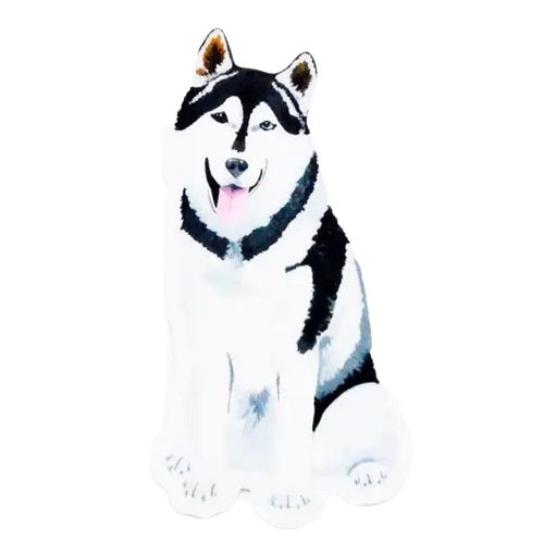 Watercolor Husky Dog Sticker