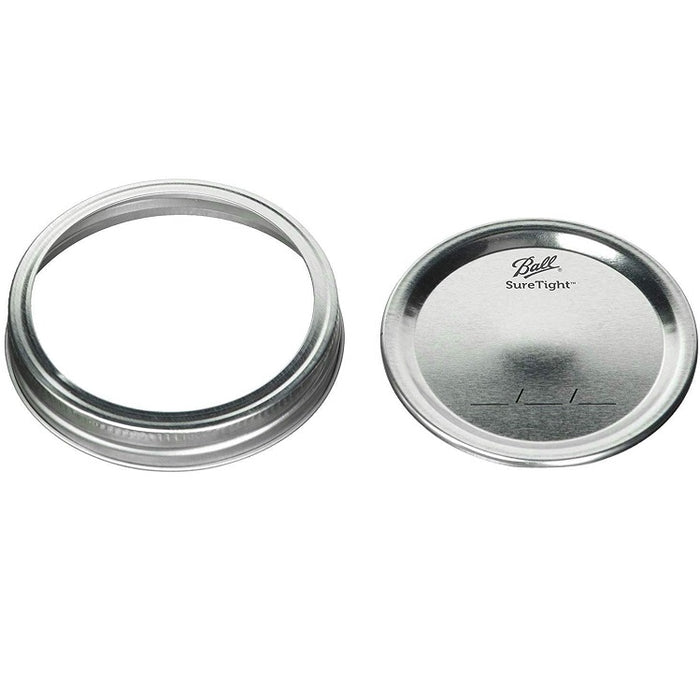 Lids & Bands for Wide Mouth Mason Jars, 12 pack
