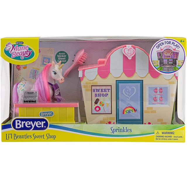 Breyer Mane Beauty Li'l Beauties Sprinkles Sweet Shop Playset 7432