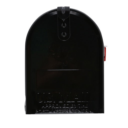 Elite Steel Post Mount Mailbox, Medium Black