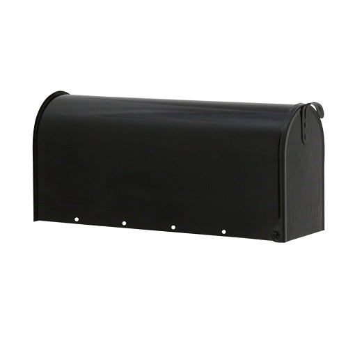 Elite Steel Post Mount Mailbox, Medium Black