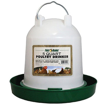 Free Range® 5 Quart Plastic Poultry Drinker