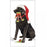 Black Lab Elf Toy Printed Tea Towel