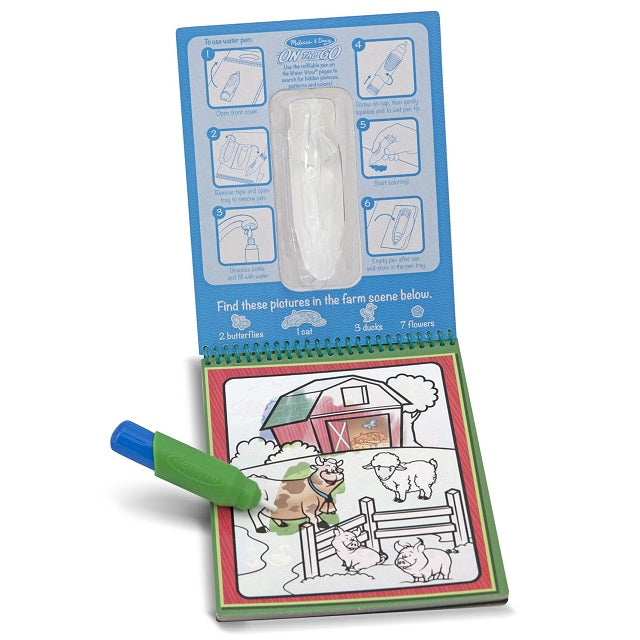 Melissa & Doug On the Go Water Wow! Water-Reveal Coloring Pad - Animal