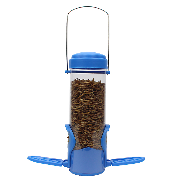 Perky Pet Dried Mealworm Bird Feeder With Flexports 388F